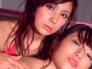 Fucking hot lesbians exploring each other's bodies in porn heaven