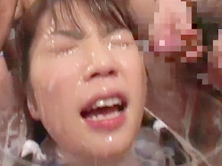 Sexy Barbie gets creamy full of warm jizz